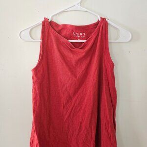 Ann Taylor Loft tank, pink, xsmall.